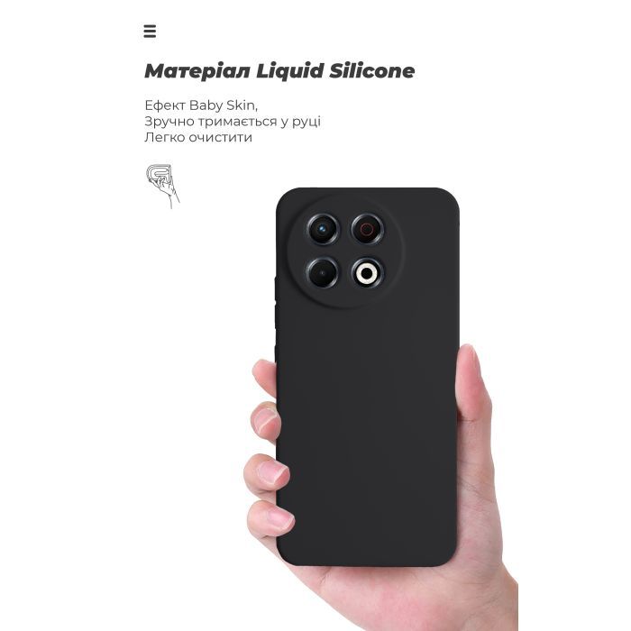 Чохол до мобільного телефона Armorstandart ICON Tecno Spark 30 Pro 4G (KL7) Camera cover Black (ARM83313) зображення 7