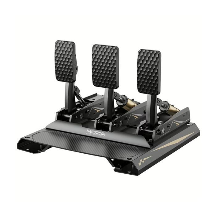 Педали игровые MOZA Racing CRP2USB тензодатчик 200 кг карбонова підставка Black (RS066_Moza)