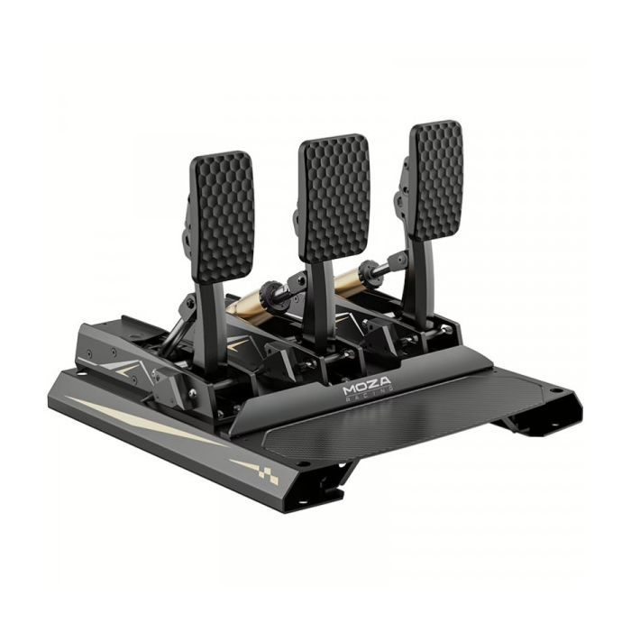 Педали игровые MOZA Racing CRP2USB тензодатчик 200 кг карбонова підставка Black (RS066_Moza) изображение 2
