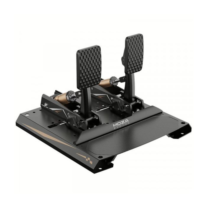 Педалі ігрові MOZA Racing CRP2 USB тензодатчик 200 кг карбонова підставка Black (RS066_Moza) зображення 3