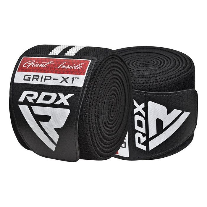 Бинт для спорту RDX KR11 Gym Knee Wrap Black/White (WAH-KR11BW) зображення 4