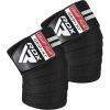 Бинт для спорту RDX KR11 Gym Knee Wrap Black/White (WAH-KR11BW)