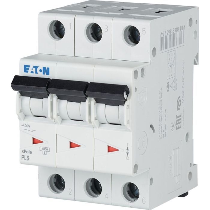 Автоматический выключатель Eaton 3-п. М3 С 63А PL6 6кА изображение 3