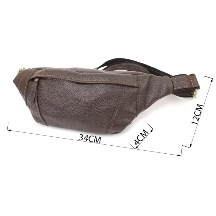 Сумка Shvigel Из натуральной кожи Коричневая (23128) изображение 3