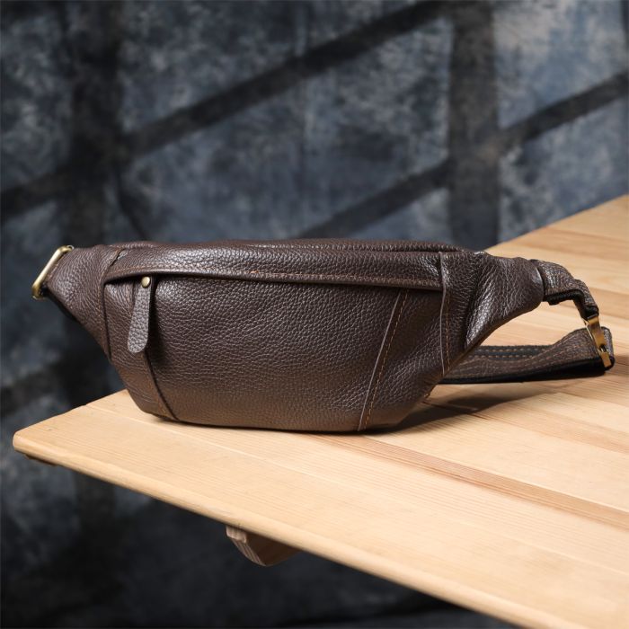 Сумка Shvigel Из натуральной кожи Коричневая (23128) изображение 8