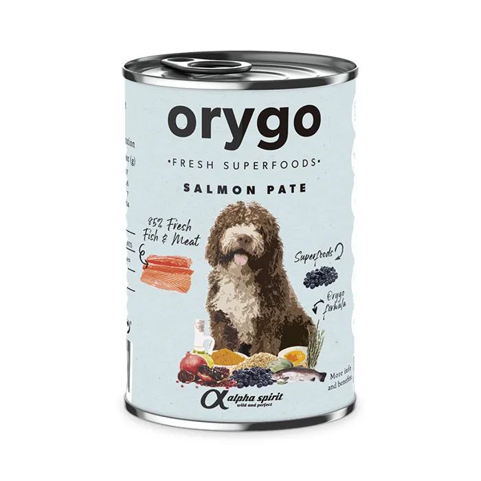 Консерви для собак Orygo Salmon and blackberry 400 г (8436586312282)