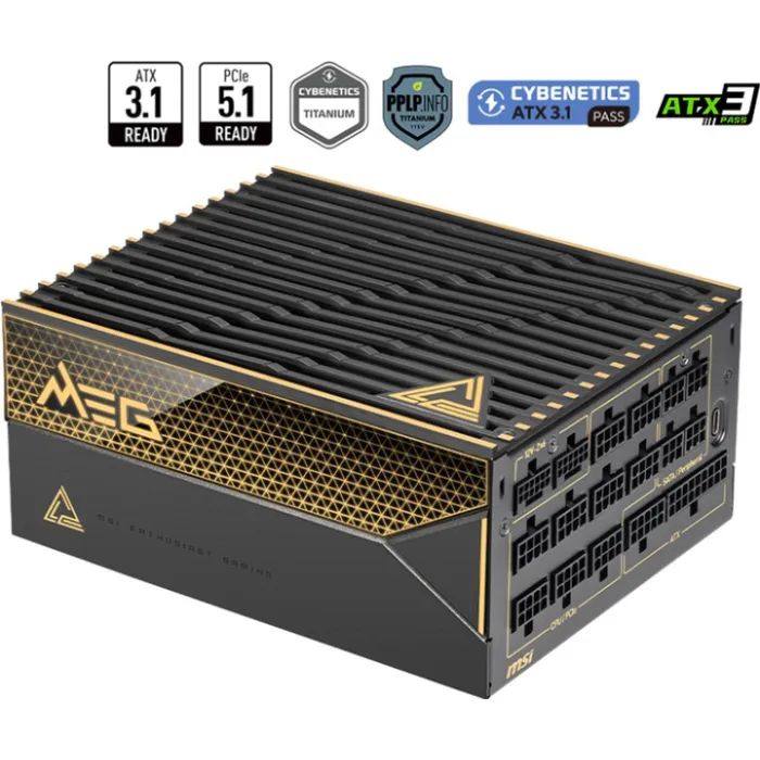 Блок питания MSI 1600W (MEG Ai1600T PCIE5) изображение 2