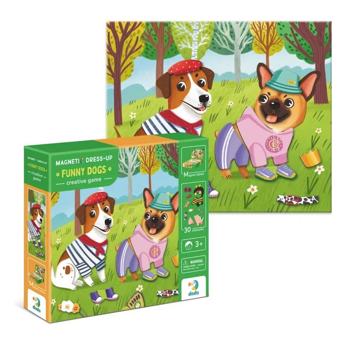 Навчальний набір DoDo Магнітна гра Одягалка Кумедні пси (200278) зображення 2