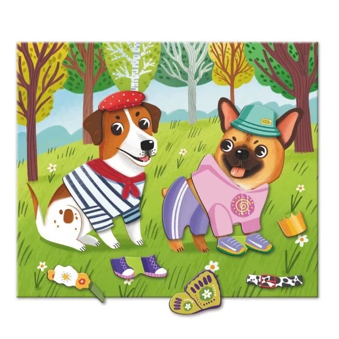 Навчальний набір DoDo Магнітна гра Одягалка Кумедні пси (200278) зображення 4