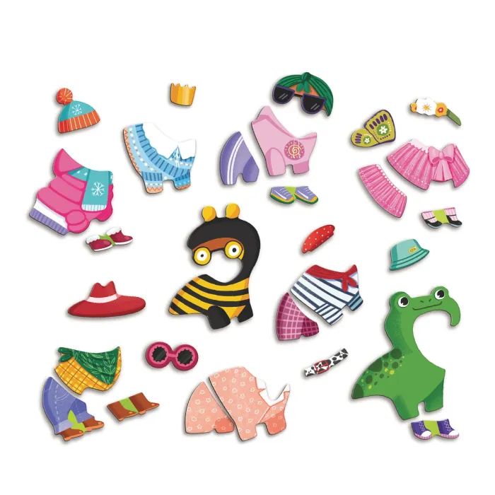 Навчальний набір DoDo Магнітна гра Одягалка Кумедні пси (200278) зображення 6