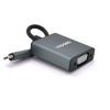 Переходник USB-C M to VGA F 0.1m black VEGGIEG (TV-S/B/19906)