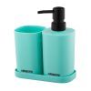 Набор для ванной комнаты Ardesto Vigor 3 предмета Голубой 380 мл (ARHB3106TB)