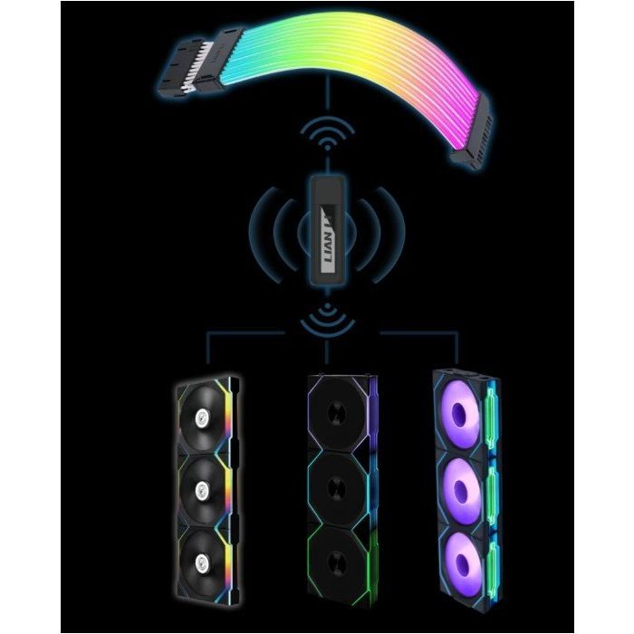 Кулер для корпуса Lian Li Uni Fan SL-INF WIRELESS 120-3, White (G99.12SLIN1W3W.00) изображение 12