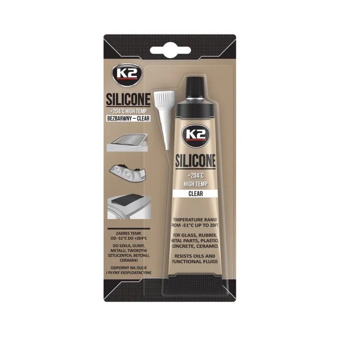Герметик автомобільний K2 Clear sil bli 85гр. (B255)