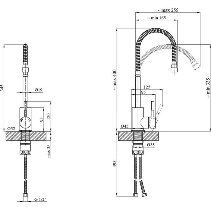 Змішувач Kroner Klassisch-ESG035-1 (CV023002) зображення 9