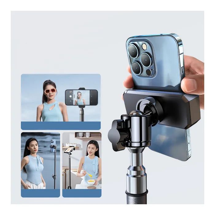 Штатив RTAKO RLD-001 1.7M Matte Carbon Steel Tripod Black (6975068278620) изображение 7