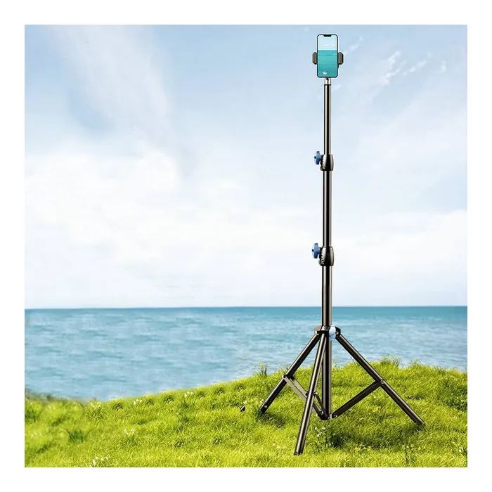 Штатив RTAKO RLD-001 1.7M Matte Carbon Steel Tripod Black (6975068278620) изображение 8