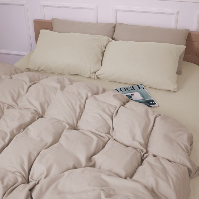 Постельное белье MirSon 007-004 Milk/Cappuchino Фланель 2x143x210 Семейный (2200009659454) изображение 3