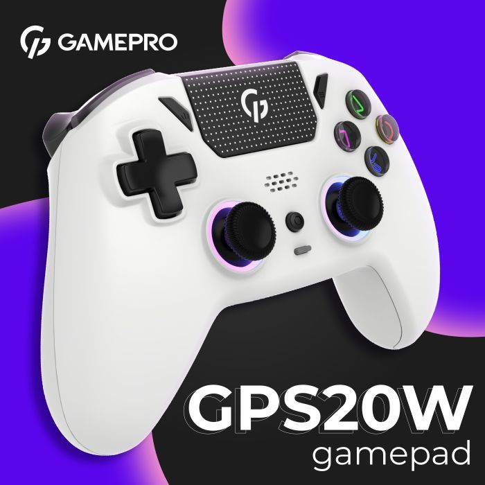 Геймпад GamePro GPS20B 2.4G/BT 5.1/USB (Switch/PC/PS/iOS/Android) RGB Black (GPS20B) изображение 4