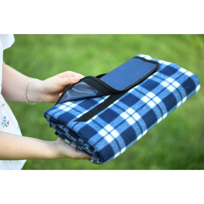 Плед Ardesto Picnic 130х170см, 100% поліестер, клітинка синій (ART0916BC) зображення 5
