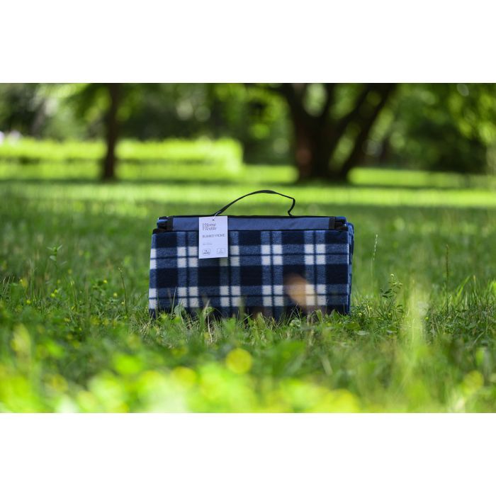 Плед Ardesto Picnic 130х170см, 100% поліестер, клітинка синій (ART0916BC) зображення 7