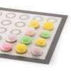 Кондитерский коврик Silikomart серія "Silikon Mats" для макаронс 30x40 см (FIBERGLASS 30x40 MACARON) изображение 3