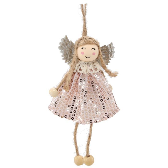 Елочная игрушка Chomik Фея 13х7 см, біла (5900779900530_1)