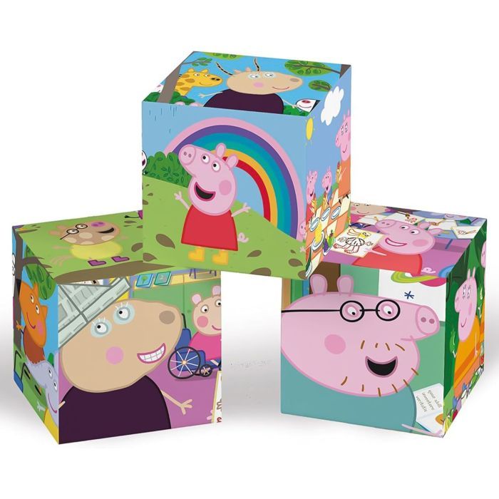 Кубики Clementoni пазл Peppa Pig, 12 элементов (41195) изображение 2