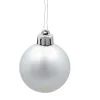 Ялинкова іграшка Chomik пластикові кульки 16 шт, 4 см, сріблясті (5900779893856_1) зображення 3