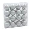 Ялинкова іграшка Chomik пластикові кульки 16 шт, 4 см, сріблясті (5900779893856_1)
