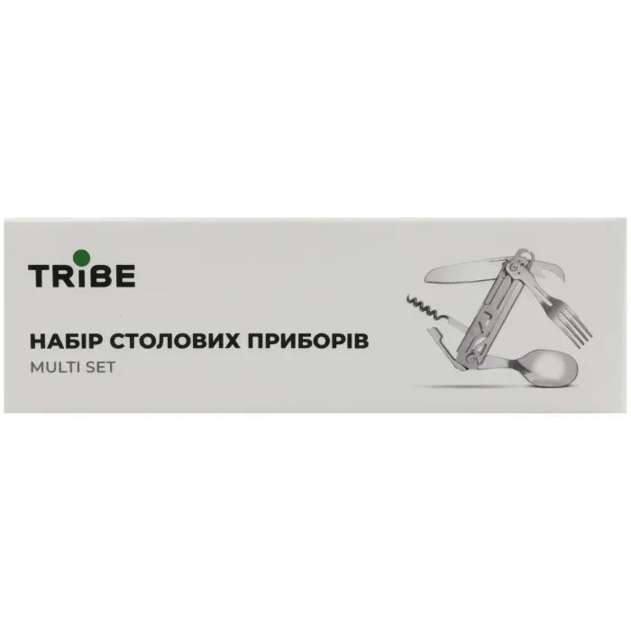 Набір туристичного посуду Tribe Multi Set сталевий (T-FC-0035-metal) зображення 4