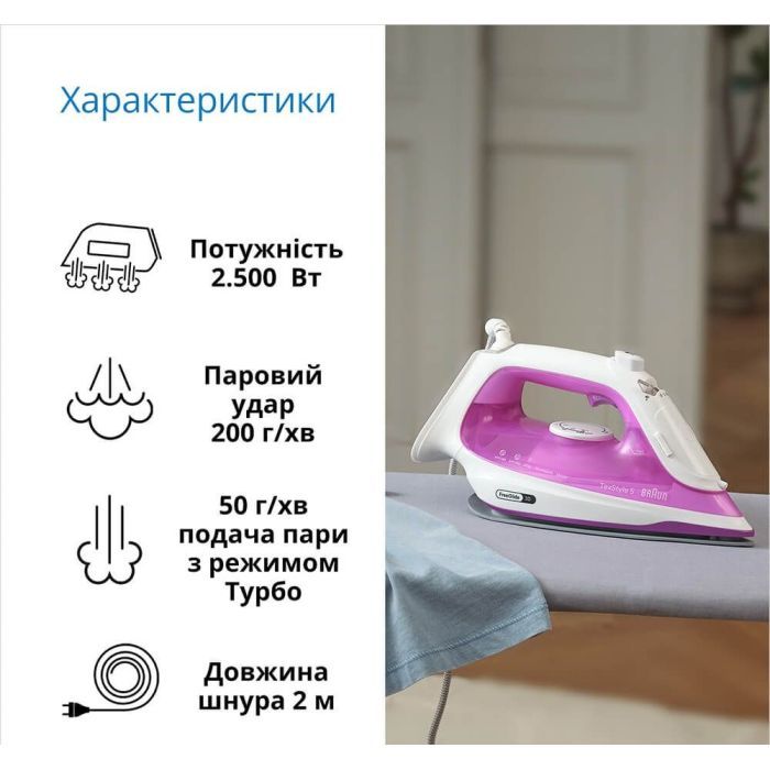 Утюг Braun SI 5225 PU (SI5225PU) изображение 3