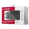 Зарядний пристрій AXAGON 1xUSB QC4.0 + 1xUSB-C PD45W PPS black (ACU-PQ45) зображення 2