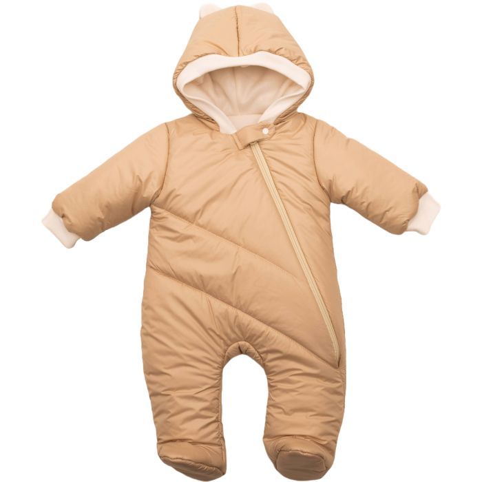 Комбинезон детский HAPPY TOT утепленный на молнии (755-68-beige)