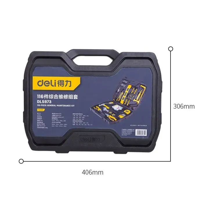Набор инструментов Deli 116 шт. (DL5973) изображение 3