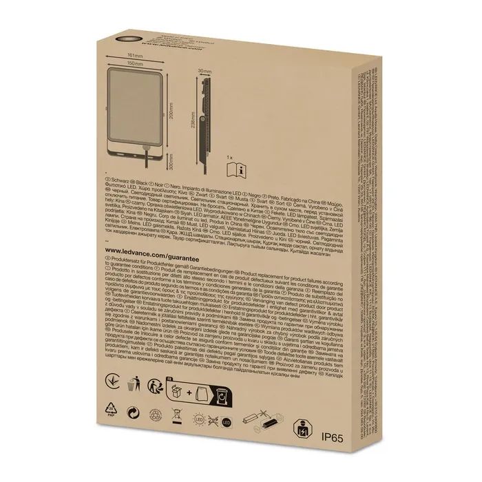 Прожектор LEDVANCE FL ESSENTIAL 50W 830 BK IP65 (4058075768116) зображення 7