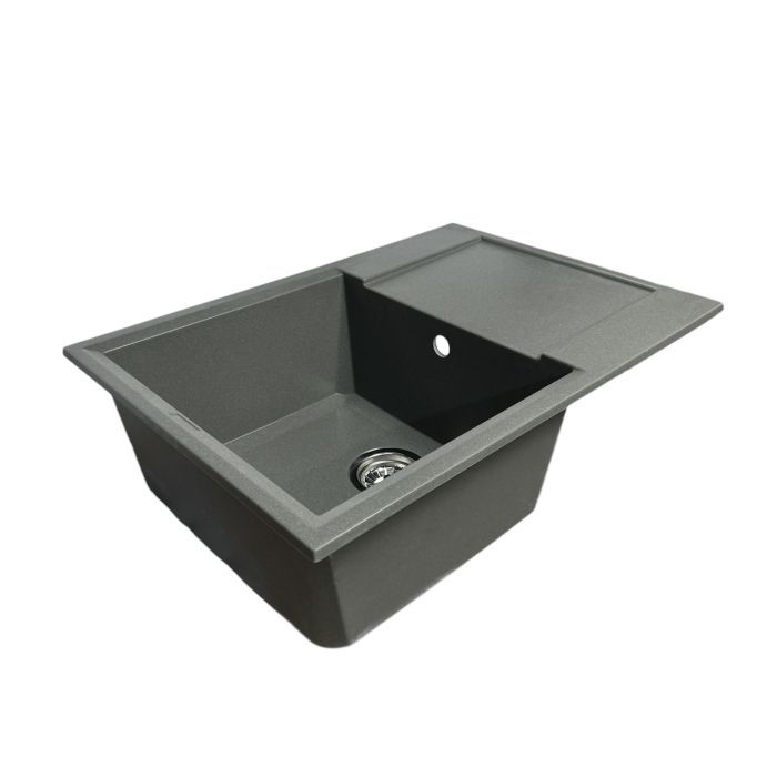 Мойка кухонная Adamant Horizon Medium сірий + змішувач (4824296104404) изображение 2