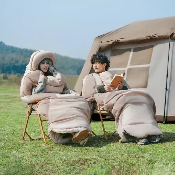 Спальний мішок Naturehike овальний PS200 CNK2350WS026, бежевий (6976507664226) зображення 2