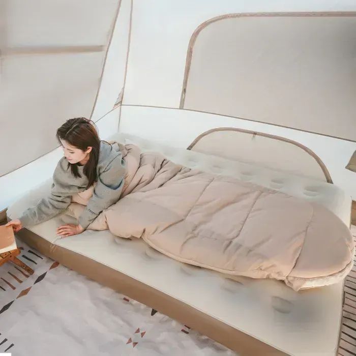 Спальний мішок Naturehike овальний PS200 CNK2350WS026, бежевий (6976507664226) зображення 3