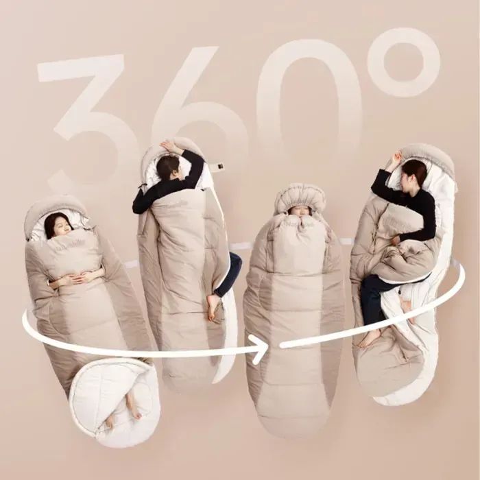 Спальний мішок Naturehike овальний PS200 CNK2350WS026, бежевий (6976507664226) зображення 4