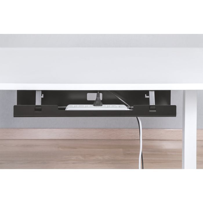 Органайзер для столу Digitus лоток для прокладання кабелів, під столом, чорний (DA-90450) зображення 2