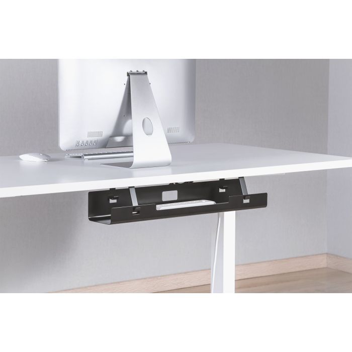 Органайзер для столу Digitus лоток для прокладання кабелів, під столом, чорний (DA-90450) зображення 4