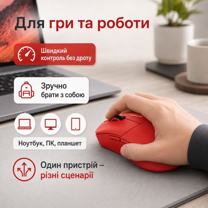 Мишка Thunderobot ML903mini 8K Tri-mode White (6932066315702) зображення 4