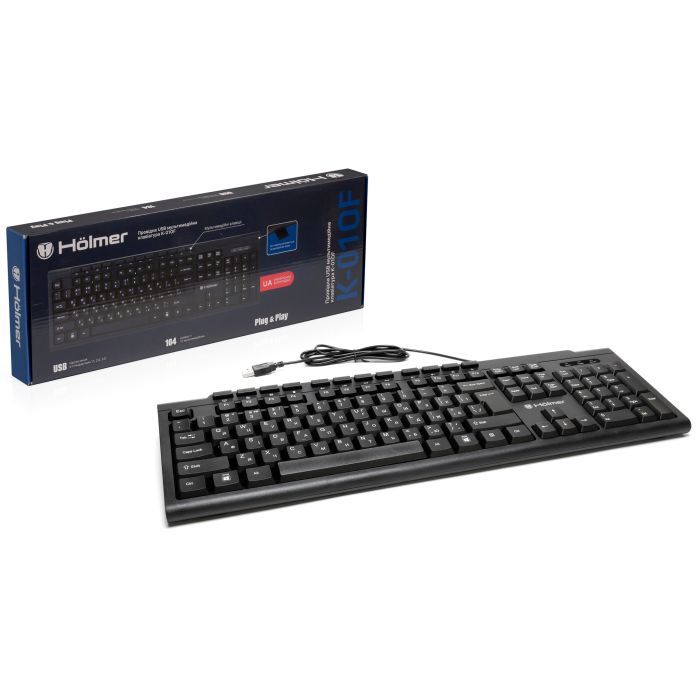 Клавиатура Hölmer K-01OF USB UA Black (K-01OF) изображение 5