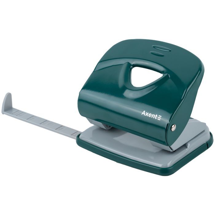 Дырокол Axent Exakt-2 металлический, 30л, Earth colors зеленый (3930-30-A) изображение 3