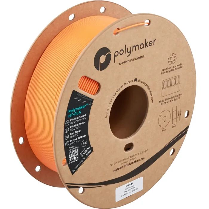 Пластик для 3D-принтера Polymaker HT-PLA 1,75mm 1kg GREY (PA17003)