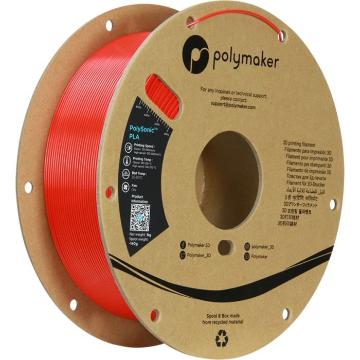Пластик для 3D-принтера Polymaker PLA PRO HIGH SPEED TOUGH 1,75mm RED 1kg (PA13005)