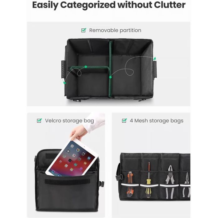 Сумка-органайзер Ugreen LP256 Foldable Multifunctional Car Trunk Organizer 55 л Black (80710) зображення 4