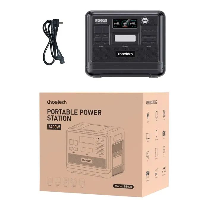 Зарядная станция Choetech BS008-BQB 2400W 2048Wh (BS008-BQB) изображение 4