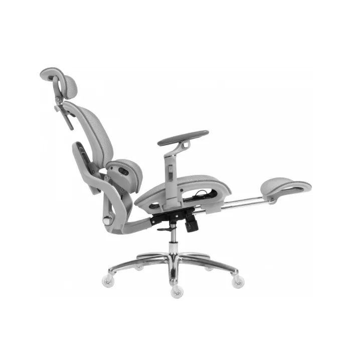 Офісне крісло GT Racer B-816 White/Gray зображення 4